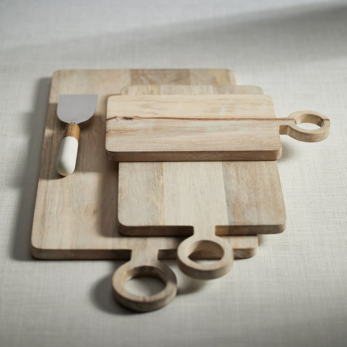 Zodax Ercolano Mango Wood Cheese, Small, Charcuterie & Cutting Board