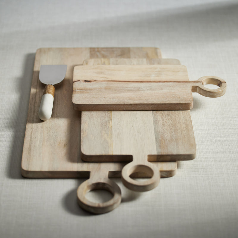 Zodax Ercolano Mango Wood Cheese, Small, Charcuterie & Cutting Board