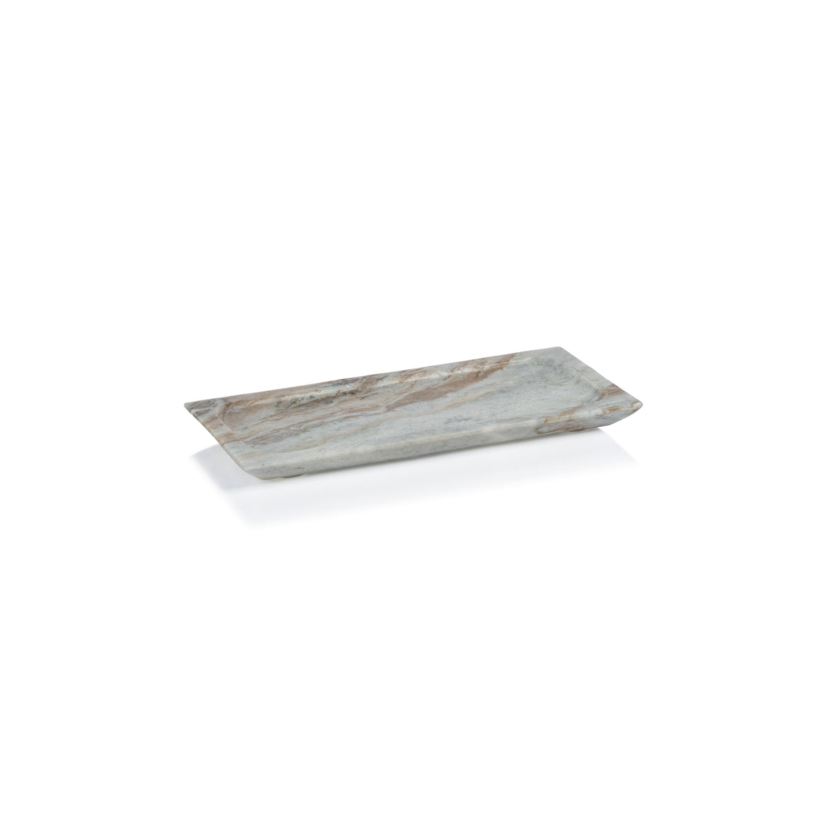 Zodax Altamura Rectangular Marble Tray, Small