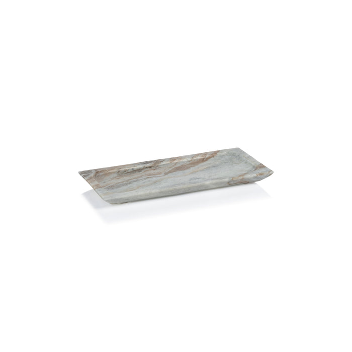 Zodax Altamura Rectangular Marble Tray, Small