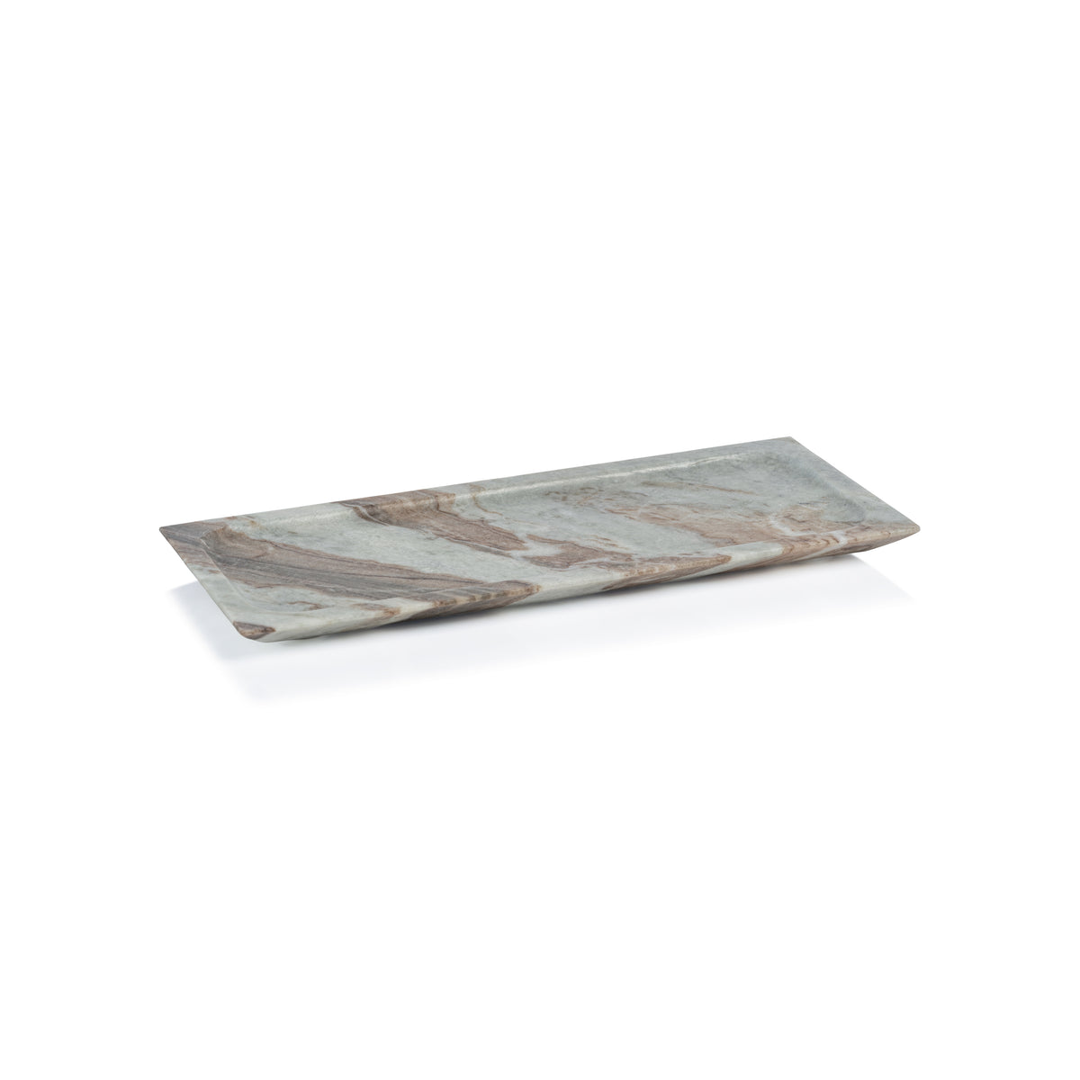 Zodax Altamura Rectangular Marble Tray, Medium