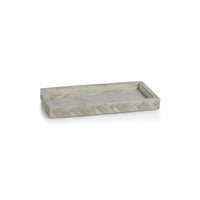 Zodax Bengkulu Bone Braided Tray, 14.25" x 7.25", Ivory White