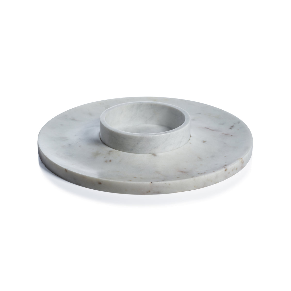 Zodax Medan Marble Chip and Dip Server