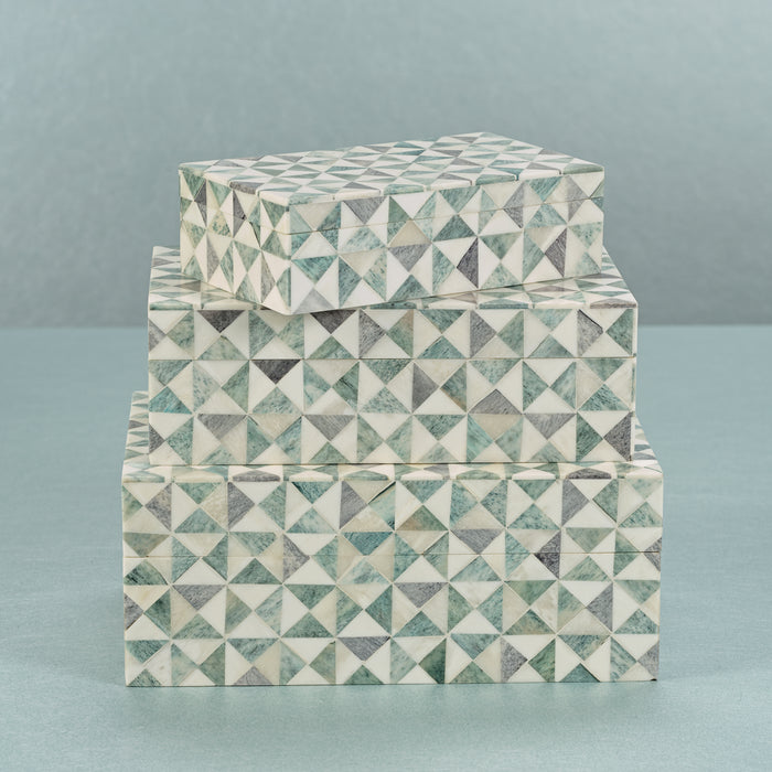 Zodax Manado Bone Decorative Box, Medium