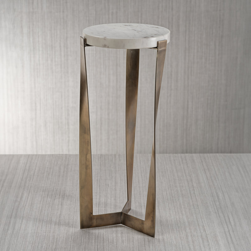 Zodax Cirebon Marble on Antique Brass Cocktail Table