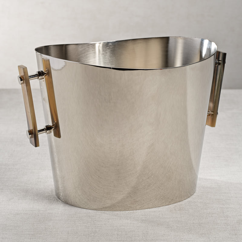 Zodax Bayeux Wine Cooler / Ice Bucket  with Horn Handles, Large