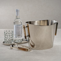 Zodax Bayeux Wine Cooler / Ice Bucket  with Horn Handles, Large