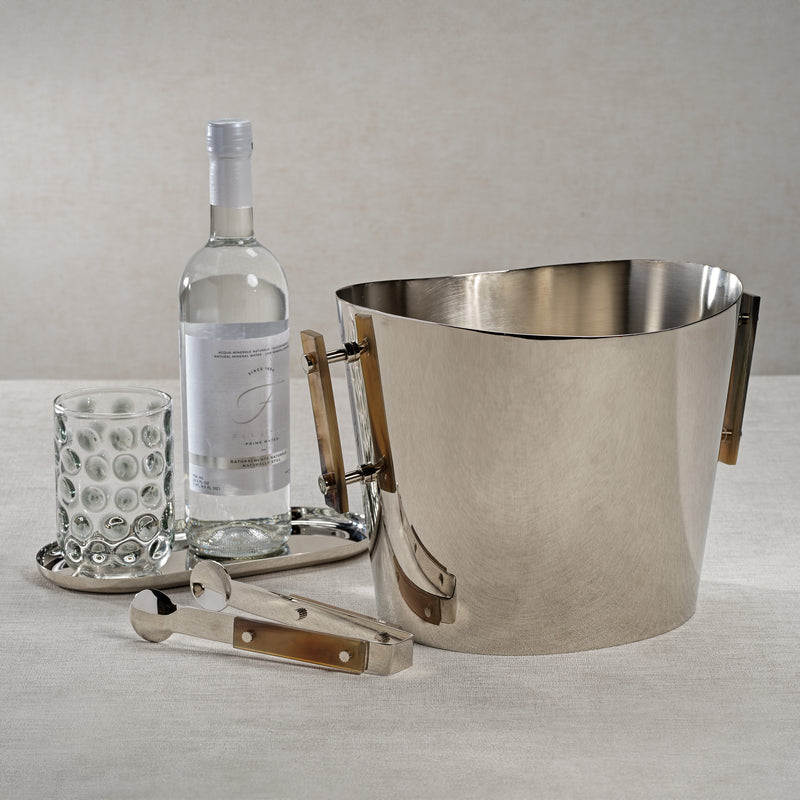 Zodax Bayeux Wine Cooler / Ice Bucket  with Horn Handles, Large