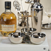 Zodax Bayeux Serving Condiment Set with Horn Trim