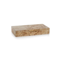 Zodax Bogor Burlwood Veneer Decorative Box, Small