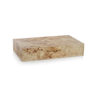 Zodax Bogor Burlwood Veneer Decorative Box, Large