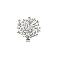 Zodax Cetus Coral Branch Metal Sculpture on Marble Base, Small