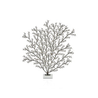 Zodax Cetus Coral Branch Metal Sculpture on Marble Base, Medium