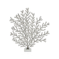 Zodax Cetus Coral Branch Metal Sculpture on Marble Base, Large