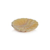 Zodax Kara 2-Piece Flower Marble Decorative Dish Set, Amber, Amber