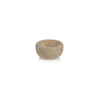 Zodax Sulu MultiServe Beige Travertine Bowls, 3", Set of 2