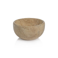 Zodax Sulu MultiServe Beige Travertine Bowl, 6"