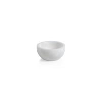 Zodax Baltic MultiServe White Alabaster Bowls, 3", Set of 2