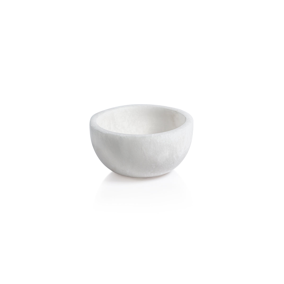 Zodax Baltic MultiServe White Alabaster Bowls, 4", Set of 2