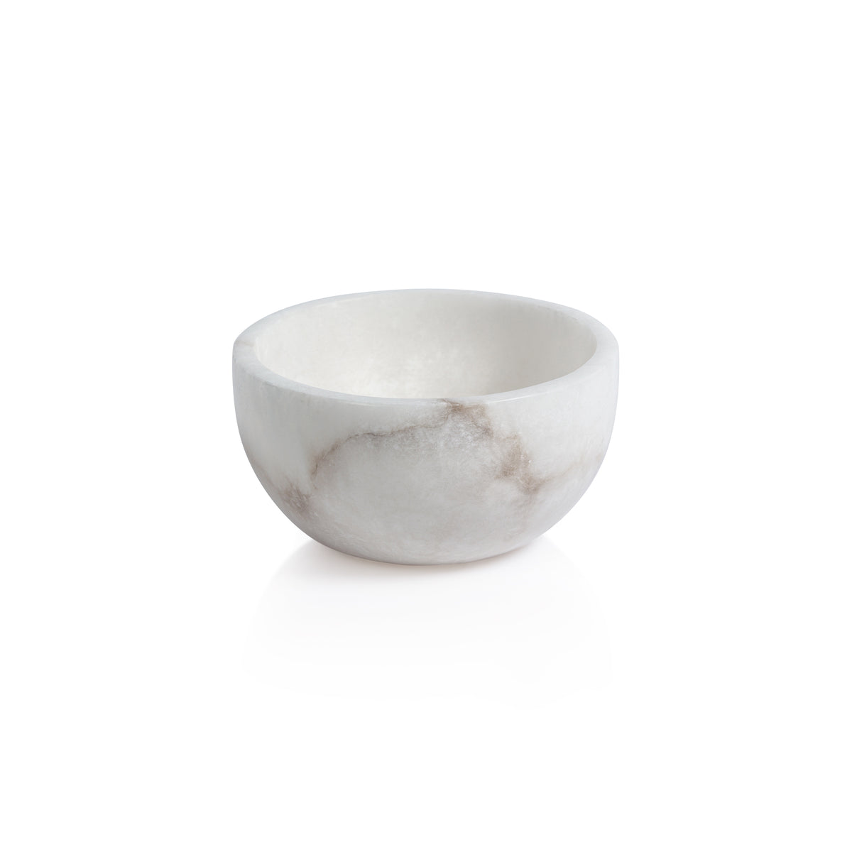 Zodax Baltic MultiServe White Alabaster Bowl, 5"