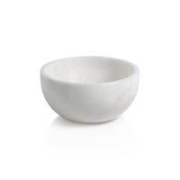 Zodax Baltic MultiServe White Alabaster Bowl, 6"