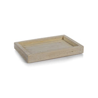 Zodax Scotia Travertine Marble Vanity Tray, 10" x 7"