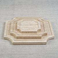 Zodax Zahava Travertine Stone Tray, Medium