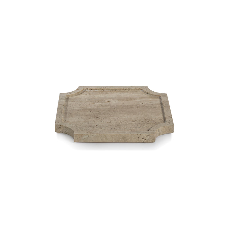 Zodax Zahava Travertine Stone Tray, Medium