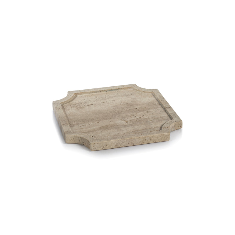 Zodax Zahava Travertine Stone Tray, Medium
