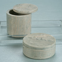 Zodax Tasman Blue Onyx Canister Jar, 4.25" x 4.25"