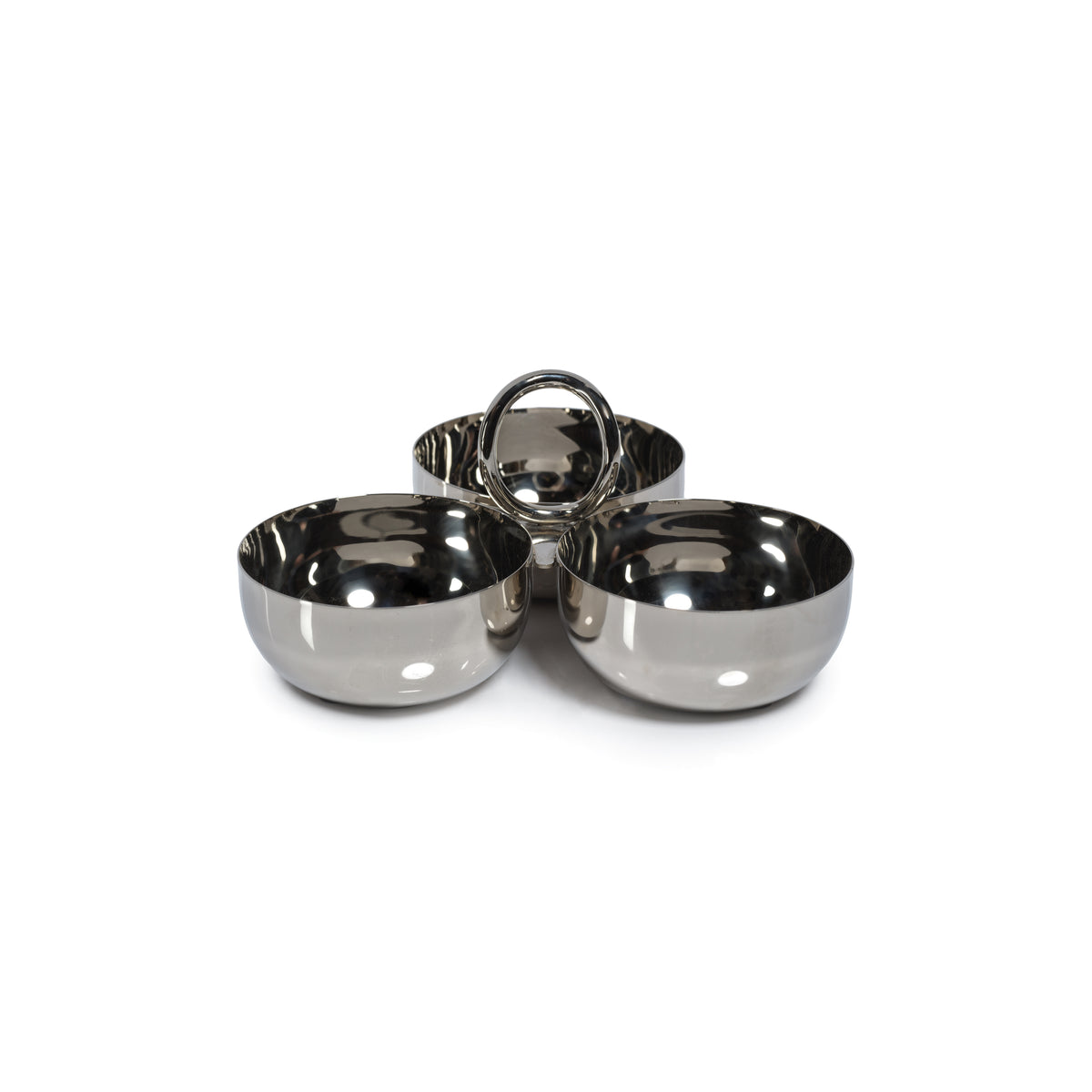 Zodax Andaman Cocktail Condiment Bowl Set, Nickel