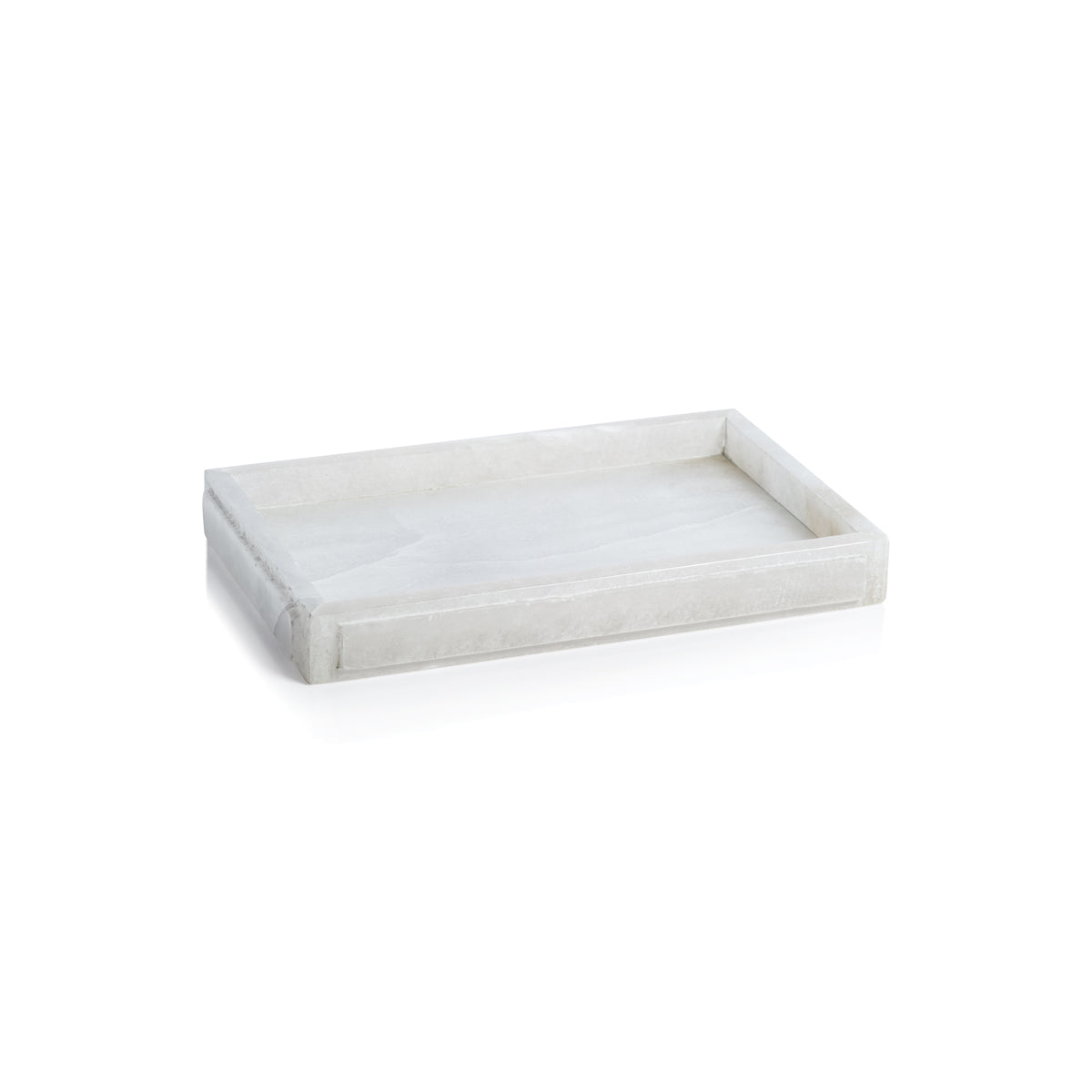 Zodax Cremona Alabaster Vanity Tray, 11" x 7"
