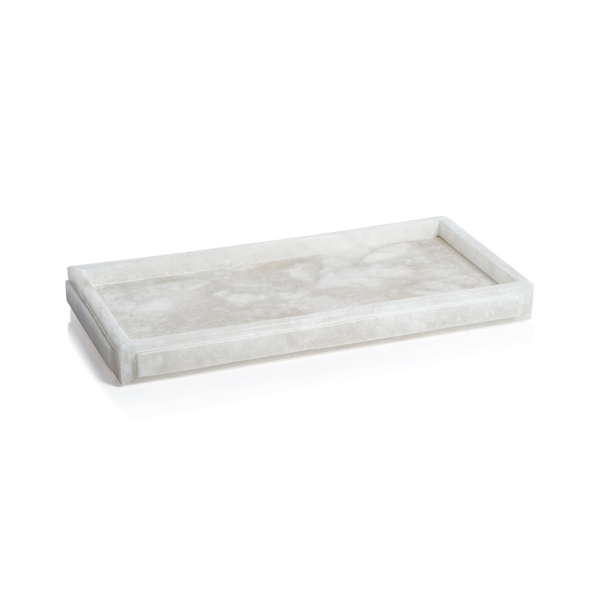 Zodax Cremona Alabaster Vanity Tray, 14" x 7"