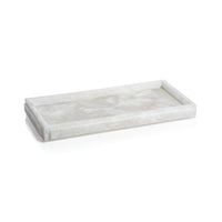 Zodax Cremona Alabaster Vanity Tray, 14" x 7"