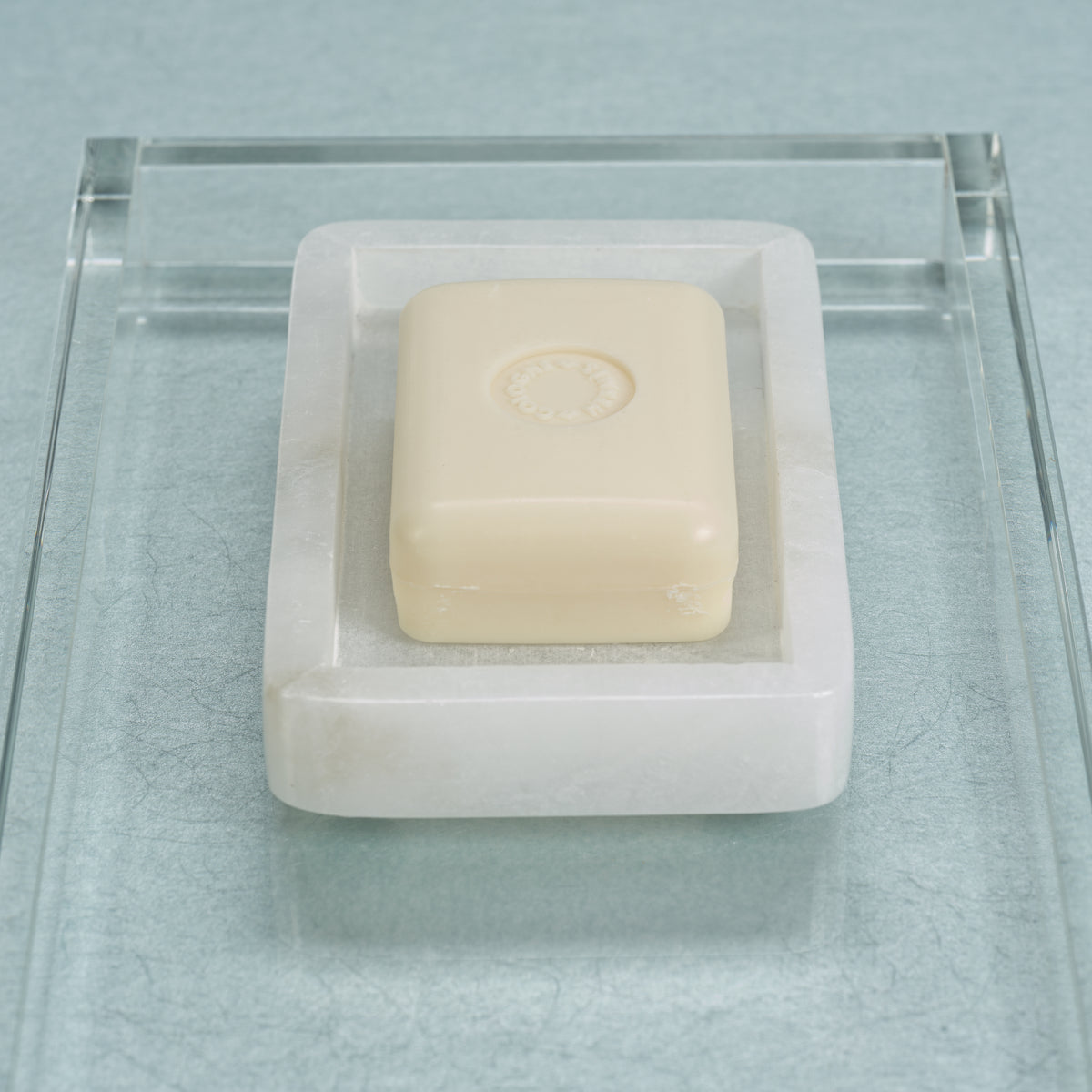 Zodax Cremona Alabaster Rectangular Soap Dish
