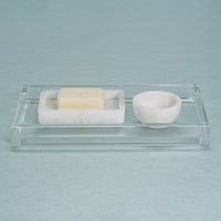 Zodax Cremona Alabaster Rectangular Soap Dish
