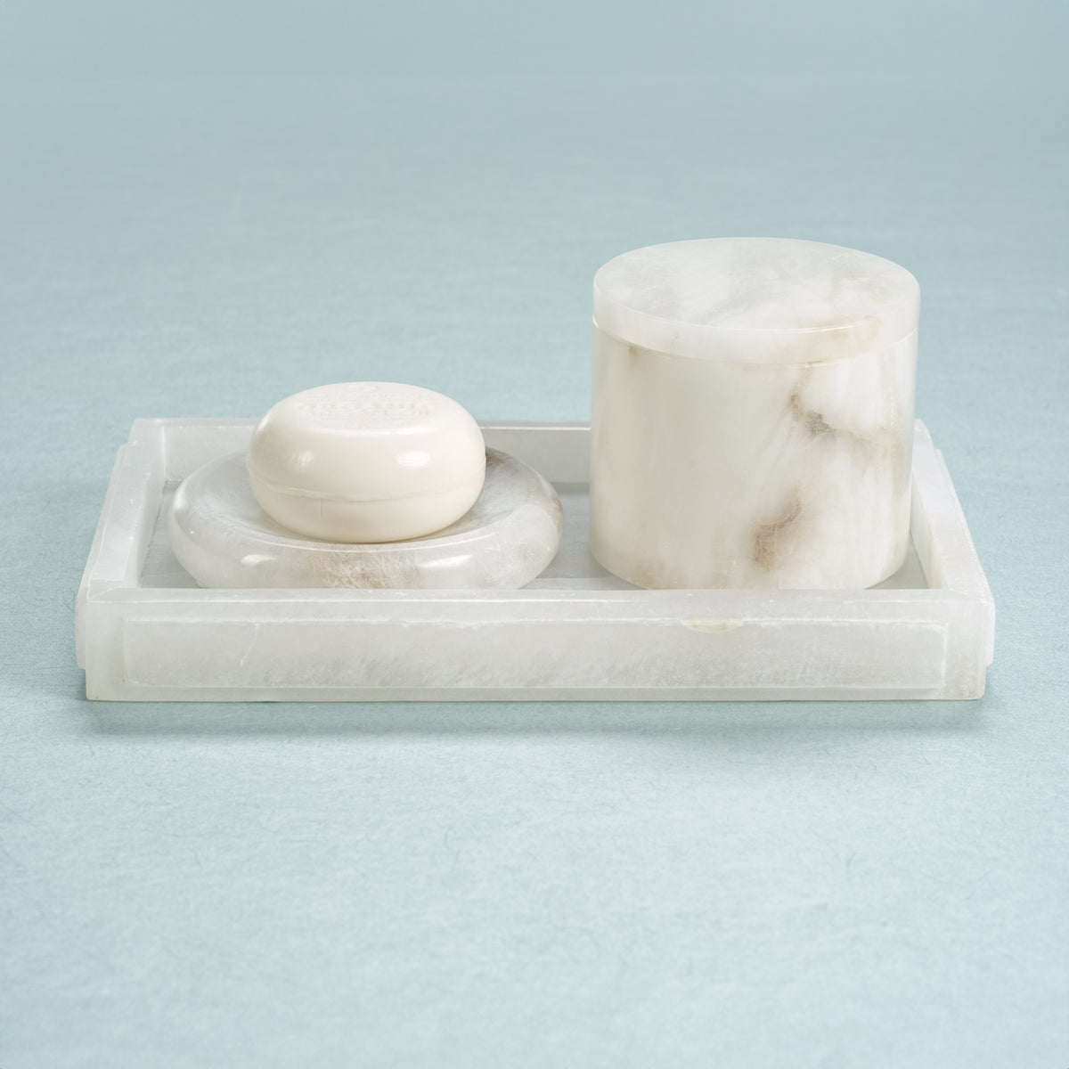 Zodax Cremona Alabaster Round Soap Dish
