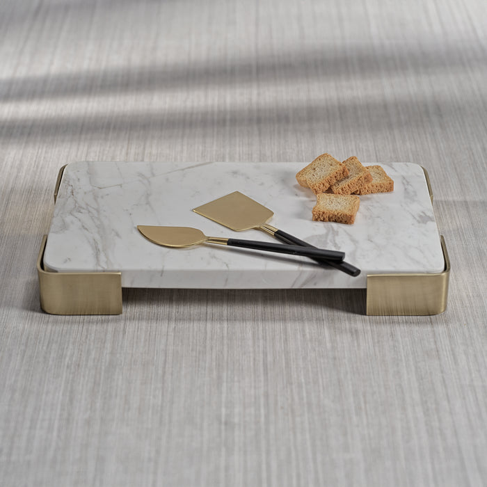 Zodax Sargasso Marble Cheese and Charcuterie Board, Small