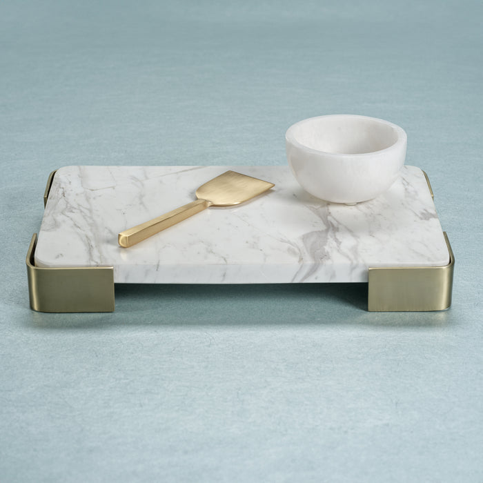 Zodax Sargasso Marble Cheese and Charcuterie Board, Small