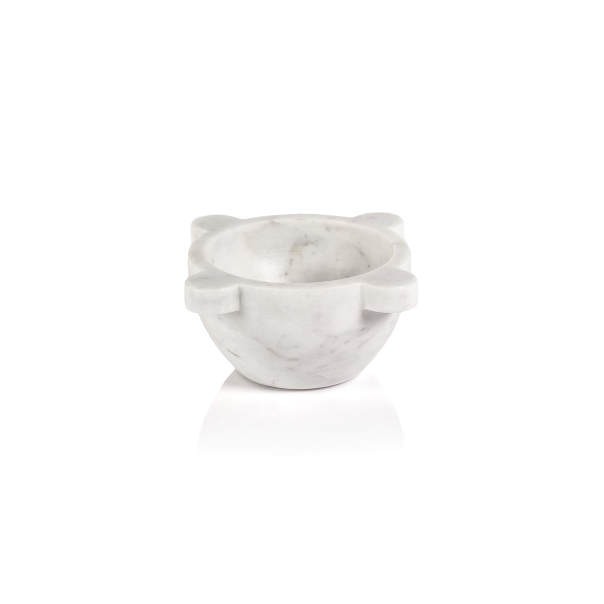 Zodax Ross Marble Mortar / Condiment Bowl, Medium, White