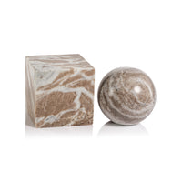 Zodax Altamura Marble Bookend, Round