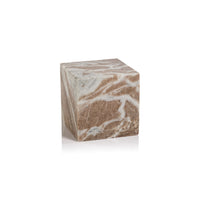 Zodax Altamura Marble Bookend, Cube