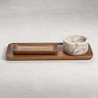 Zodax Olbia Handcrafted Mango Oasis Tray, Large