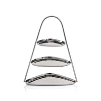 Zodax Stassi 3-Tier Hors D'oeuvres & Petits-Fours Stand, Nickel