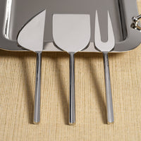 Zodax Stassi Polished Stainless Steel Cheese Knives Set