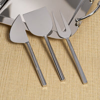 Zodax Stassi Polished Stainless Steel Cheese Knives Set