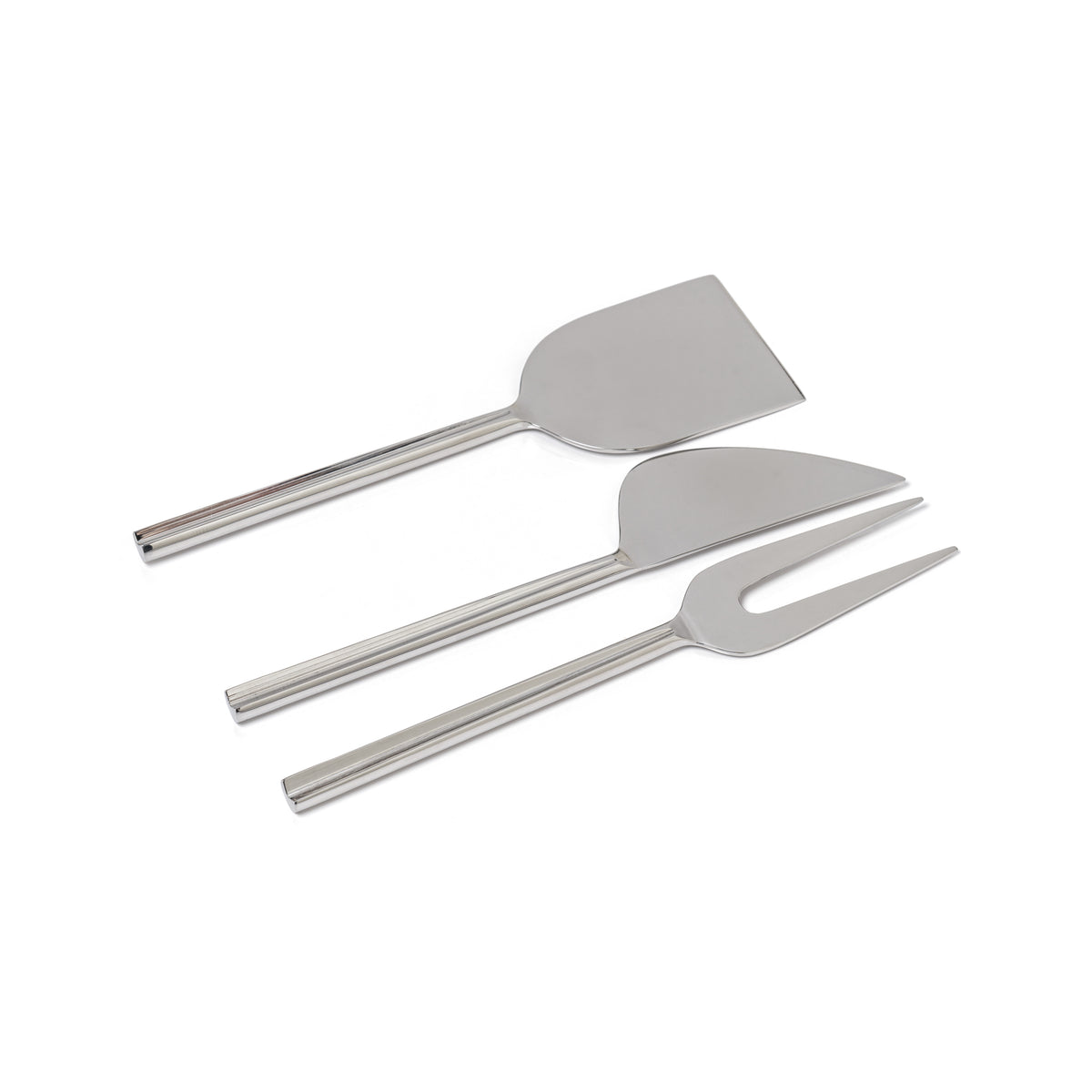 Zodax Stassi Polished Stainless Steel Cheese Knives Set