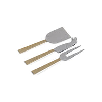 Zodax Stassi Two-Tone Polished Cheese Knives Set