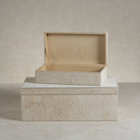 Zodax Rutbeek Tan Hair-On-Hide Leather Decorative Box, Small