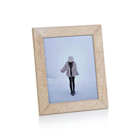 Zodax Rutbeek Tan Hair-On-Hide Leather Photo Frame, 8" x 10", Tan